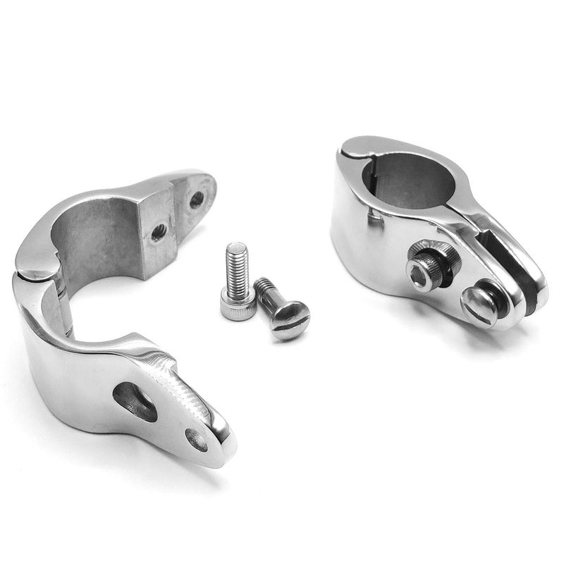 Amadget Bimini Top Hinge Rail Mount, 2 PCS Marine Boat Jaw Slide Stainless Steel 1" Hardware - Image 1